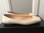 paciotti square toe ecru leather ballerina flats | 38, Verzenden, Beige, Ballerina's