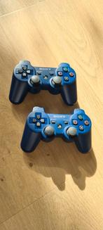 2x Blauwe Draadloze PS3 Controller, Ophalen of Verzenden, Gebruikt