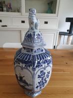 Delfstblauwe originele vaas met deksel, Ophalen of Verzenden