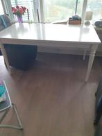 Witte tafel, Huis en Inrichting, Tafels | Eettafels, Gebruikt, 150 tot 200 cm, Rechthoekig, 50 tot 100 cm