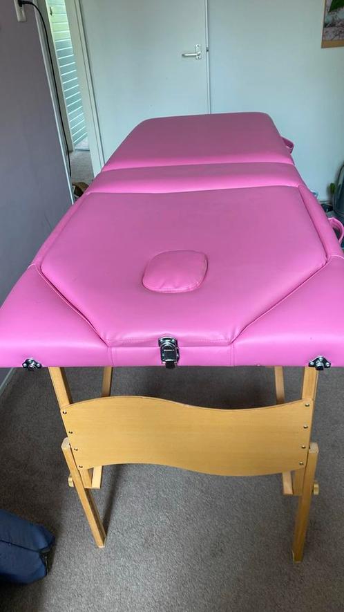 Opvouwbare massagetafel met accessoires en draagtas!, Sport en Fitness, Massageproducten, Gebruikt, Massagetafel, Ophalen