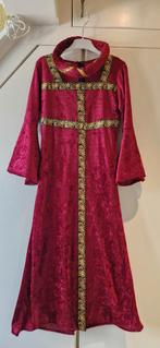 Rode middeleeuwse jurk, maat 122, Ophalen of Verzenden, Zo goed als nieuw, 122 t/m 128, Meisje
