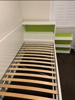 IKEA Flaxa Bed met Opbergruimte, Ophalen, 90 cm, Eenpersoons, Wit