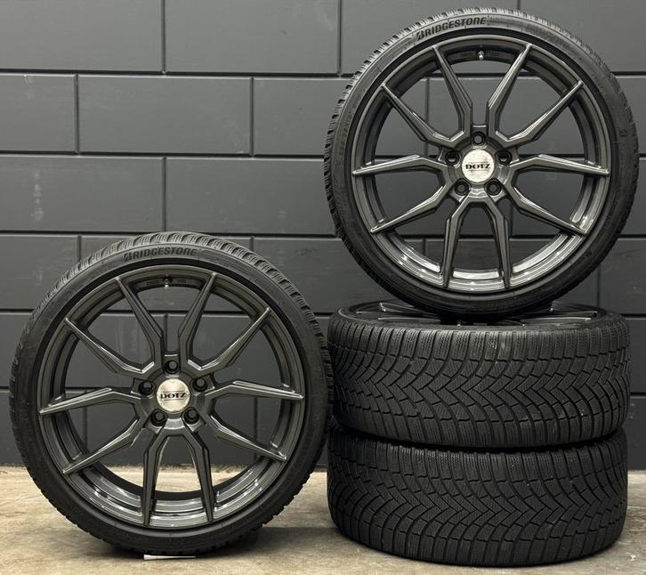 19 inch Dotz Misano - Audi A3 VW Golf 5x112 ET45 Bridgestone, Auto-onderdelen, Banden en Velgen, Banden en Velgen, Winterbanden
