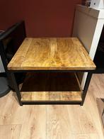 Vierkante salontafel van mango hout, Huis en Inrichting, Tafels | Salontafels, Ophalen, 50 tot 100 cm, Vierkant, 50 tot 100 cm