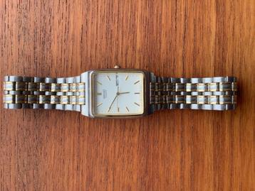 seiko tank vintage herenhorloge 7N33-5A00 day date dag datum beschikbaar voor biedingen