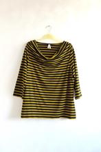 Shirt Streep Zwart Geel Miss Etam mt XXL (4814), Zwart, Maat 46/48 (XL) of groter, Ophalen of Verzenden, Zo goed als nieuw