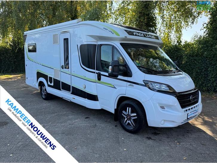 Hobby Free Living T70 GE | Enkele bedden | XL Garage | Luxe!, Caravans en Kamperen, Campers, Bedrijf, tot en met 3, Half-integraal