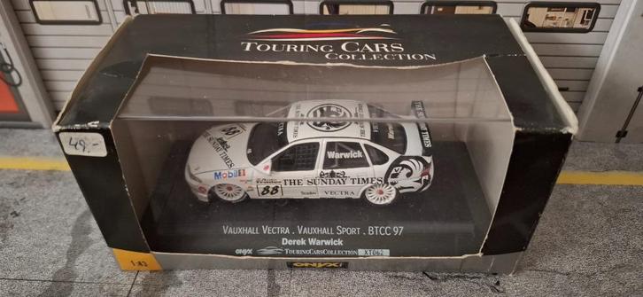 1.43 vauxhall vectra vauxhall sport btcc 97 derek warwick, Hobby en Vrije tijd, Modelauto's | 1:43, Zo goed als nieuw, Auto, Overige merken