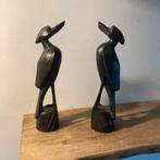 Bali Houtsnijwerk Vogels - Set van 2 Beelden, Ophalen of Verzenden