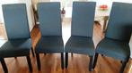 4 x  Eethoek stoelen, Huis en Inrichting, Stoelen, Ophalen, Gebruikt, Vier, Stof