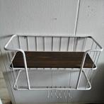 Brocante ijzeren keuken rek met haken, Verzenden, Zo goed als nieuw
