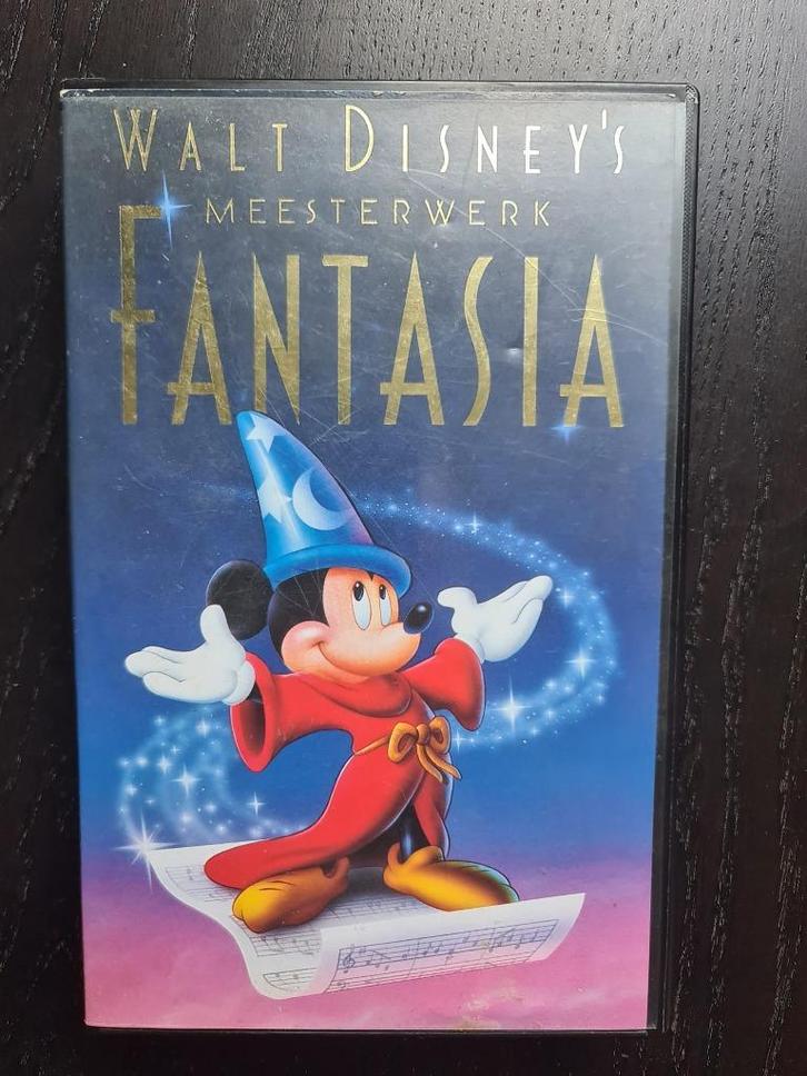 VHS Walt Disney's Meesterwerk Fantasia - (Nederlands), Cd's en Dvd's, VHS | Kinderen en Jeugd, Gebruikt, Tekenfilms en Animatie