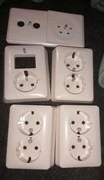 Divers schakelmateriaal Gira, zgan, Doe-het-zelf en Verbouw, Elektra en Kabels, Ophalen of Verzenden, Zo goed als nieuw, Stopcontact