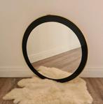 Spiegel vintage retro midcentury hout design deens mirror, Huis en Inrichting, Woonaccessoires | Spiegels, Minder dan 50 cm, Rond