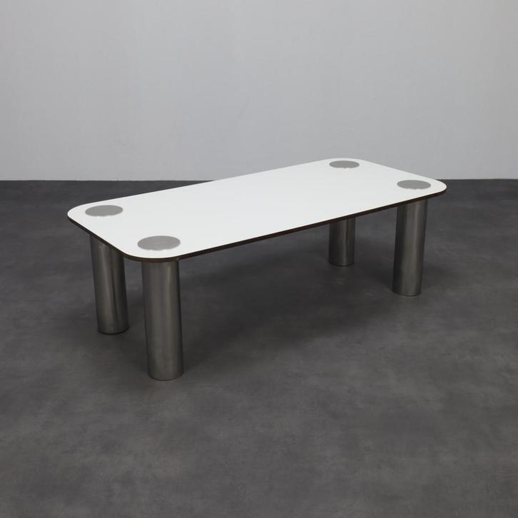 Coffee Table by Marco Zanuso for Zanotta, 1970s, Huis en Inrichting, Tafels | Salontafels, Gebruikt, Minder dan 50 cm, Rechthoekig
