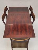 Vintage verlengbare houten eettafel tafel palissander hout, Huis en Inrichting, Tafels | Sidetables, Ophalen, Gebruikt, Mid century modern scandi Zweeds deens Scandinavisch
