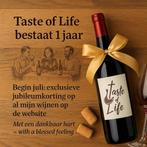 Taste of Life bestaat 1 jaar!, Ophalen of Verzenden, Nieuw, Rode wijn