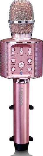 Lenco BMC-090PK - Bluetooth Karaoke Microfoon - roze, Audio, Tv en Foto, Karaoke-apparatuur, Lenco, Lenco, Nieuw, Ophalen of Verzenden