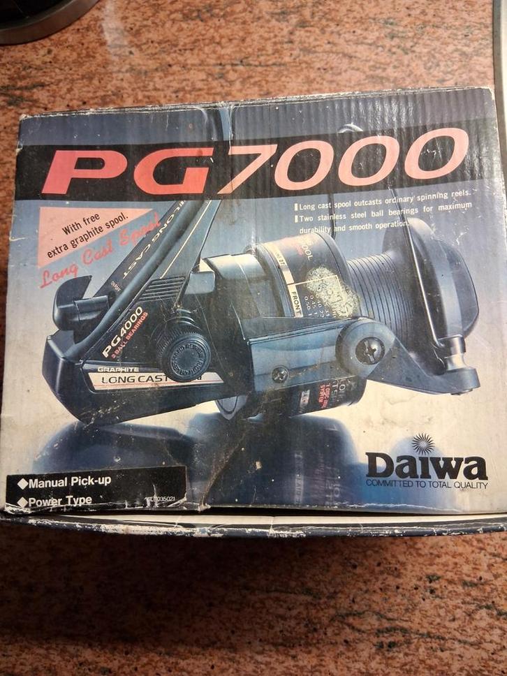 Daiwa PG7000 zee molen, Watersport en Boten, Hengelsport | Algemeen, Zo goed als nieuw, Molen, Ophalen of Verzenden