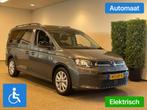 Volkswagen Caddy Maxi L2 Rolstoelauto Automaat 5+1 HYBRIDE, Auto's, Bestelauto's, Automaat, 12 maanden, Stof, Zwart