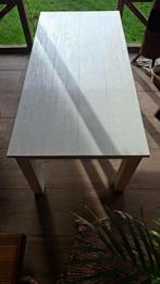 Houten Eettafel (Wit), Huis en Inrichting, Tafels | Eettafels, Ophalen, Gebruikt, 50 tot 100 cm, Landelijk