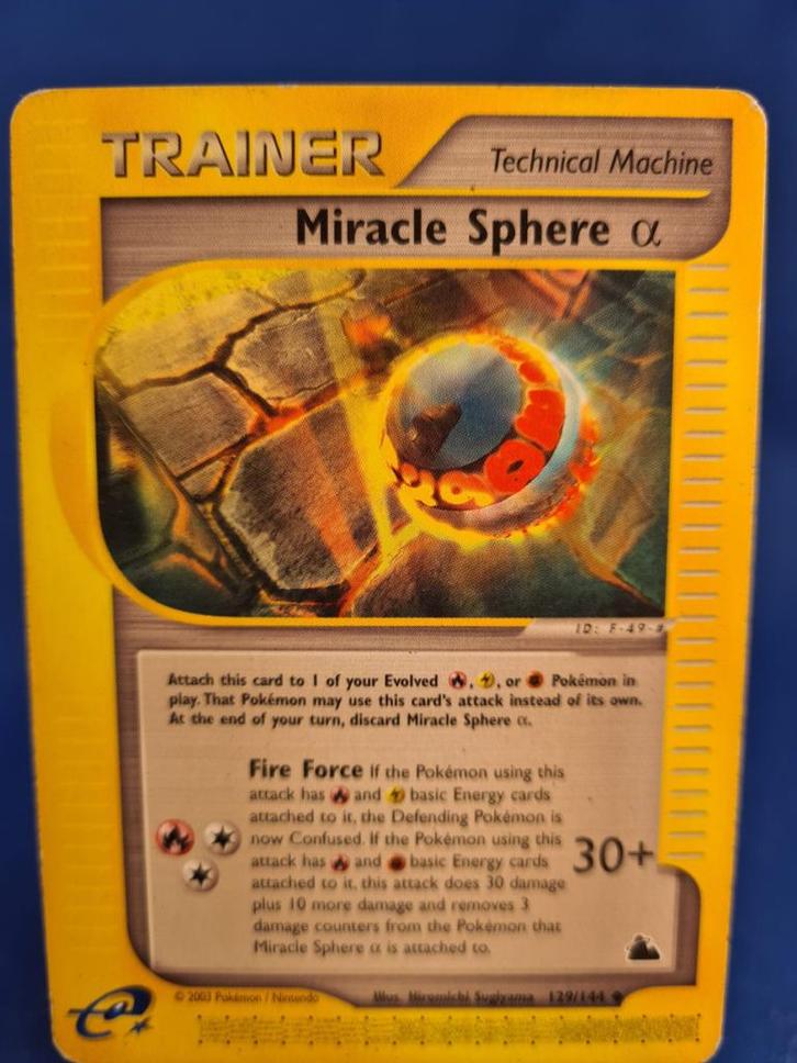 Miracle Sphere α 129/144 - Skyridge, Hobby en Vrije tijd, Verzamelkaartspellen | Pokémon, Gebruikt, Verzenden