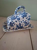 Vintage Kaasstolp met Blauw Bloemmotief, Antiek en Kunst, Ophalen of Verzenden