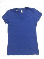 G-star t-shirt, blauw-paars, mt M, V-hals, biologisch katoen, Blauw, Maat 38/40 (M), Ophalen of Verzenden, Zo goed als nieuw