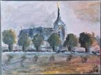 Bovenkerk Kampen - Acryl schilderij 40×30cm, Antiek en Kunst, Ophalen of Verzenden