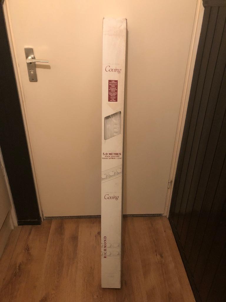 Plafondlijst gips 4x en 2 hoekstukken, Ophalen, Overige materialen, 100 tot 150 cm, Overige typen