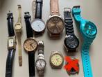 9 diverse horloges, Sieraden, Tassen en Uiterlijk, Horloges | Heren, Overige merken, Gebruikt, Staal, Polshorloge