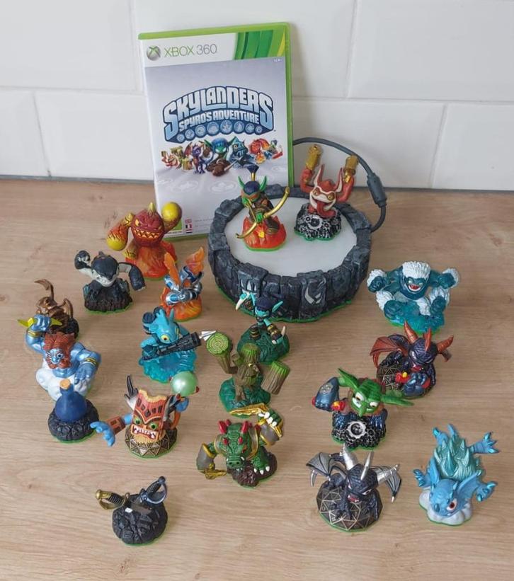Skylanders: Spyro's Adventure Xbox 360 + 19 figuurtjes, Spelcomputers en Games, Games | Xbox 360, Zo goed als nieuw, Avontuur en Actie
