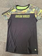 UNLOCKED shirtje brake rules, maat 128/134, Kinderen en Baby's, Kinderkleding | Maat 128, Ophalen of Verzenden, Zo goed als nieuw