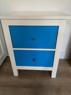 IKEA Hemnes Nachtkastje - Blauw, Huis en Inrichting, Slaapkamer | Nachtkastjes, Ophalen, Gebruikt, Minder dan 45 cm, Minder dan 55 cm