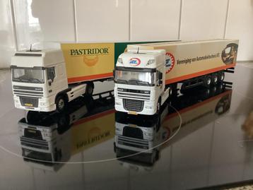 2 Mooie DAF,S 105 XF Spiegels Opleggers PASTRIDOR en ATI beschikbaar voor biedingen