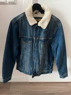 Zara spijkerjack met bontvoering - Maat S, Ophalen, Zo goed als nieuw, Maat 46 (S) of kleiner, Blauw
