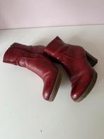 Gabor rode enkellaarsjes maat 38, Ophalen of Verzenden, Gedragen, Rood, Lage of Enkellaarzen