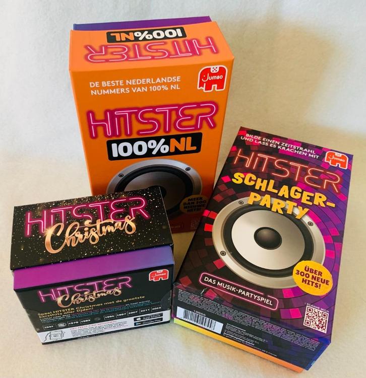 Hitster Pakket - 100% NL | Schlager Party & Christmas, Hobby en Vrije tijd, Gezelschapsspellen | Bordspellen, Nieuw, Een of twee spelers