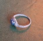 Romeinse ring met blauwe intaglio., Ophalen of Verzenden