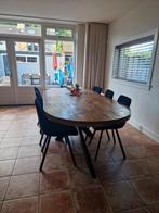 Eettafel stoelen velvet zwart, Huis en Inrichting, Stoelen, Ophalen, Zo goed als nieuw, Zwart