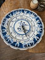 Delfts Blauwe Wandklok - Voetbal, Ophalen of Verzenden, Gebruikt, Analoog, Wandklok