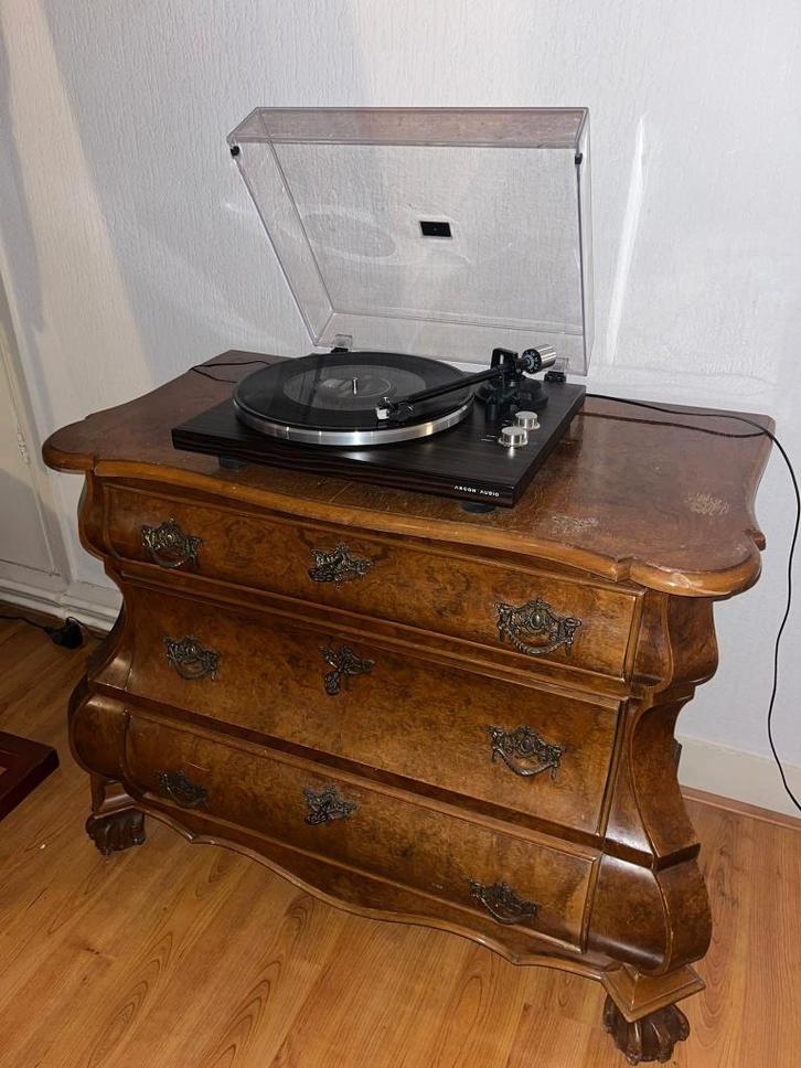 Antieke houten ladekast, Huis en Inrichting, Kasten | Ladekasten, Gebruikt, Minder dan 100 cm, 50 tot 100 cm, 25 tot 50 cm, Overige houtsoorten