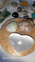 Edelsteen Hartjes Set - Bloemagaat, Seleniet, Amazones, Ophalen of Verzenden, Nieuw