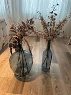 Blauwe vazen inclusief of exclusief takken, Huis en Inrichting, Woonaccessoires | Vazen, Ophalen, 50 tot 75 cm, Blauw, Glas