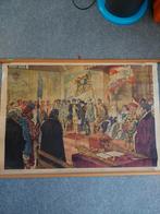 Oude schoolplaat  , Karel doet afstand v/d reagering, Ophalen, Geschiedenis