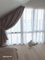 Gordijnen voor schuine raam, Huis en Inrichting, Crème, 200 cm of meer, C, Nieuw