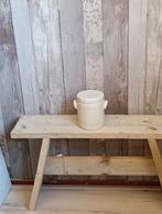 Brocante grespot creme, Ophalen of Verzenden