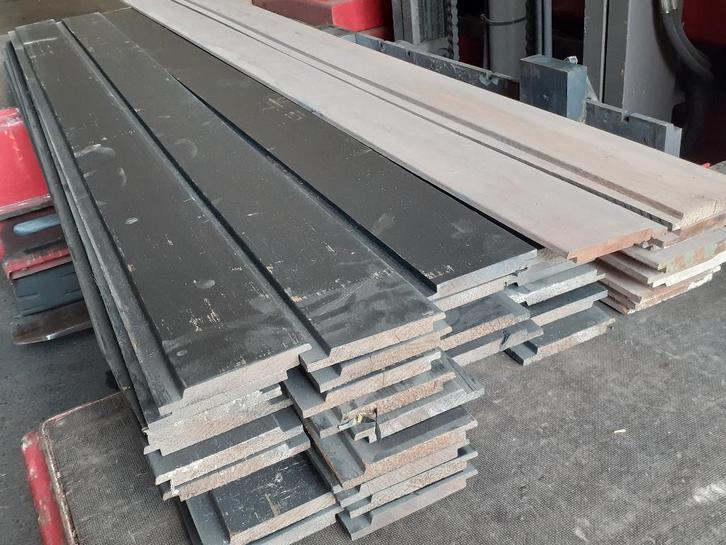 Partij 43 stuks / 12m2 Thermo Fraké gevelbekleding 18x130mm, Tuin en Terras, Palen, Balken en Planken, Planken, 180 tot 250 cm