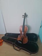 Oude 4/4 Viool met Koffer, Muziek en Instrumenten, Strijkinstrumenten | Violen en Altviolen, Gebruikt, Viool, Ophalen of Verzenden